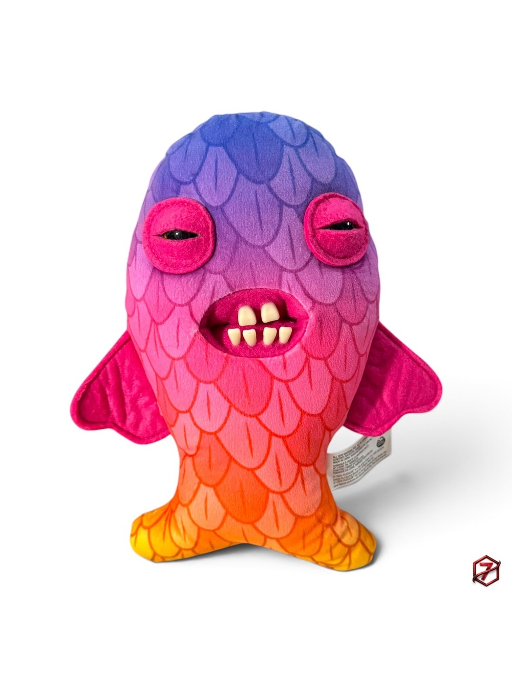 Fuggler Chaos Crew Cod Father #152 Purple Pink Orange Fish 9” Plush